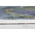 thumbnail image 2 of 8â€™ x 10â€™ Gray Gold Abstract Rings Area Rug, 2 of 8