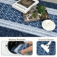 thumbnail image 4 of Haperlare Geometric Runner Rugs for Hallway Non Slip Low Pile Entryway Rugs Indoor Floor Mat 2'x6',Blue, 4 of 7