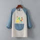 thumbnail image 1 of Delantal impermeable para niños, estudio de pintura, máscara para hombres y niñas, para comer, pintura, antiadherente, impresión para guarderías, invertida, 1 of 5