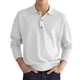 thumbnail image 3 of Top informal para hombre, cuello vuelto, botón frontal, manga larga, transpirable, Top de ajuste informal para hombre para otoño, 3 of 6