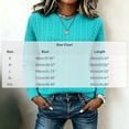 thumbnail image 3 of Mgmyaa Womens Sweaters Round Neck Cable Knit Long Sleeve Pullover Top, 3 of 9