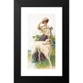 thumbnail image 2 of C.J. Monroe 11x18 Black Modern Framed Museum Art Print Titled - A Russian Greyhound (1907), 2 of 5