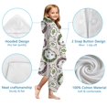 thumbnail image 7 of Cute Faces Pattern Hooded Bath Towel，60"x35" for Ages 3 To 12 Kids, Quick Dry Lightweight Soft Microfiber Hood Beach Towel Cover Up for Kids, 7 of 7