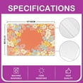 thumbnail image 4 of Floral Table Mats Placemat 12"x18" Vintage Garden Flower Placemats Set of 4 Botanical Pattern Placemats for Dining Table Indoor Outdoor Kitchen Spring Decor Table Place Mats, 4 of 4