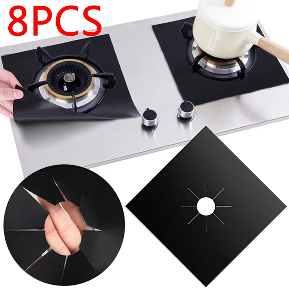 Skycarper Gas Hob Range Protectors, Set of 8 NonStick Reusable