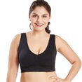thumbnail image 2 of Magazine Plus Size Seamless Wireless Racerback Bra for Pregnant Basic Brassiere 4XL-6XL, 2 of 6