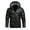 Black, variant on Men's Faux Leather Jacket Waterproof Bomber Jacket Winter Fleece Vintage PU Motorcycle Jacket Zip-Up Cafe Racer Coat