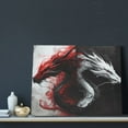 thumbnail image 3 of Logiee Cool Black And White Dragon Print Canvas Wall Art ,Art Poster,Canvas Decorative Picture,Decor Wall Pictures for Living Room Bedroom Bathroom,Ready to Hang, 3 of 6