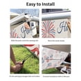 thumbnail image 7 of 4th of July RV Awning Sun Shade Screen 9'X7' USA Flag Balloon Mesh Sunscreen Patriotic Star Fireworks Awning Shade Screen with Zipper UV Blocker Completed Kits Outdoor Canopy for RV Motorhome Camper, 7 of 7