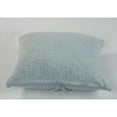 thumbnail image 4 of Ox Bay Sara 18" x 18" Palladian Blue Shag Diamond Cotton Adult Decorative Throw Pillow Cover, 4 of 13