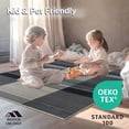thumbnail image 4 of ODIKA 4'x6' Machine Washable Non-Slip Area Rug, Minimalist Interlocking Stripe with Clean Flow High Traffic Rug, Gray, 252319, 4 of 7