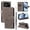 Gray, variant on For iPhone 17 Pro Flip Case Wallet Cover Embossed Kitten Pattern Premium Magnetic PU Leather Shell with RFID Blocking Card Slots Pocket Lanyard Stand Full Protective Phone Cover,Green