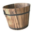 thumbnail image 3 of Maceta de madera para manualidades, adorno multiusos, contenedor decorativo para plantas, maceta para exteriores, patio, decoración de habitaciones, 3 of 9