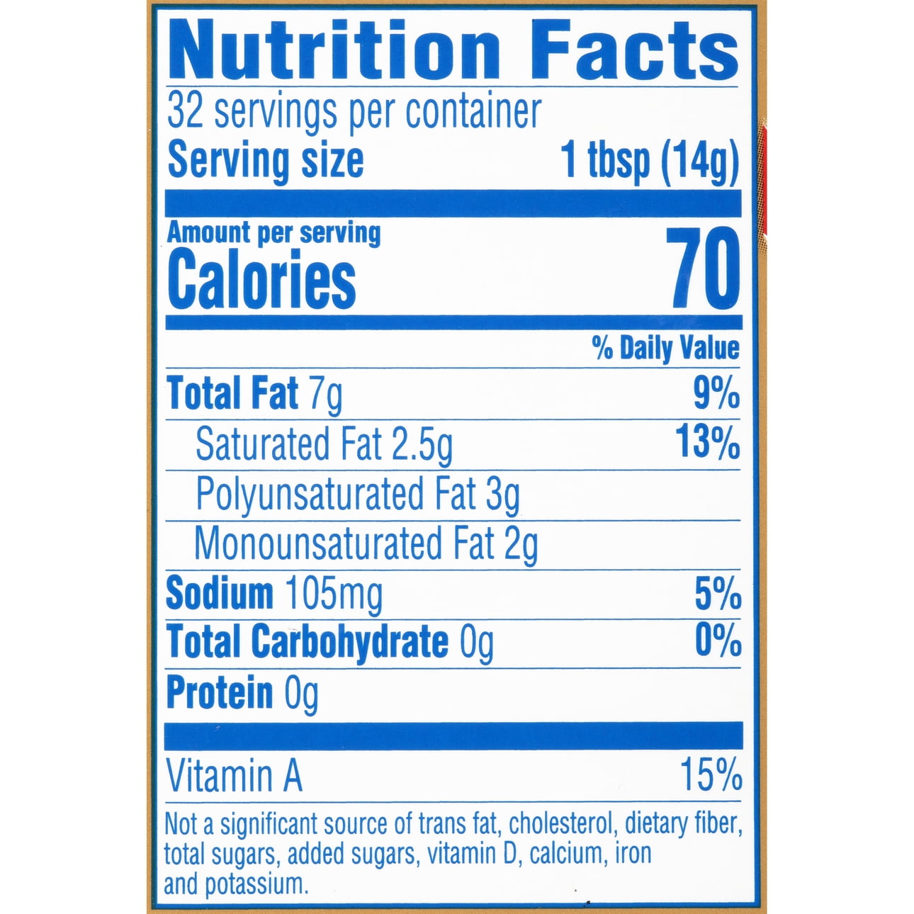 Imperial butter nutrition facts