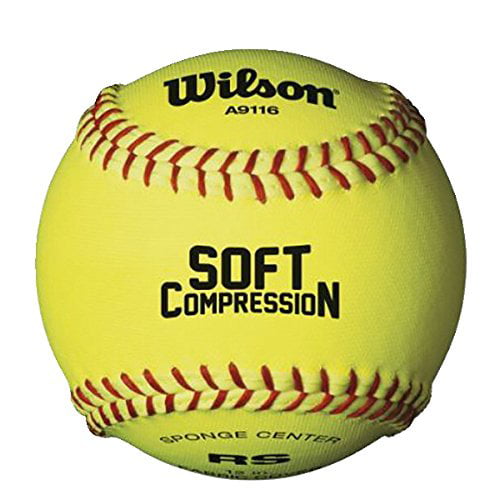 12-Pack Wilson A9117 Soft Compression Softball