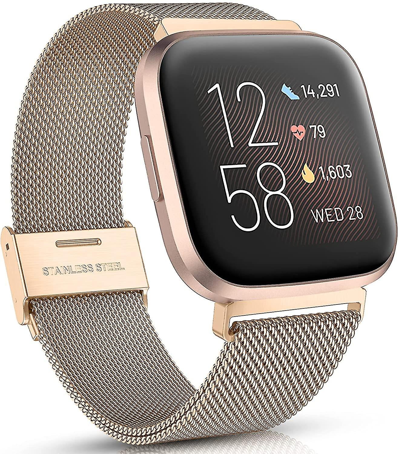 Bandas de metal compatibles con fitbit versa Fitbit versa 2 band compatibles con mujeres y hombres adjus