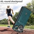 thumbnail image 4 of Wallet Style Litchi Texture Pu+tpu Kickstand Phone Case Gift compatible Iphone 15 Pro Max With Shoulder Strap, 4 of 5