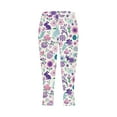 thumbnail image 5 of successthop Leggings for Women Plus Size Easter Casual Capri Pants Yoga Bottoms Floral Lightweight Holiday Capris 2XL, 5 of 5
