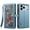 Blue, variant on Dteck RFID Blocking PU Leather Wallet Card Case with Crossbody Strap for iPhone 17 Pro, Shockproof Zipper Pocket Flip Stand Cover, Blue