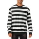 thumbnail image 1 of SUDADERAS CHIC para Hombres con Rayas Contrastantes, Cuello Redondo, Manga Larga, Corte Regular, Sudadera Pullover M Negro Blanco, 1 of 6