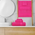thumbnail image 4 of MyOwn Ultra Soft 8-Piece Towel Set - 100% Pure Ringspun Cotton, Contains 2 Oversized Bath Towels 27x54, 2 Hand Towels 16x28, 4 Wash Cloths 13x13 - Ideal for Everyday use, Hotel & Spa - Hot Pink, 4 of 6