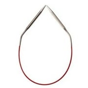 ChiaoGoo Stainless Steel Regular Red Circular Knitting Needles, 24" (60 cm), US 5 (3.75 mm)