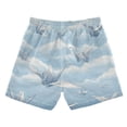 thumbnail image 2 of Kids' Beach Pants Comfortable Swim Trunks Light Blue Paper Cranes Shorts for Pool Vacation and Lounge Wear X-Small, 2 of 8