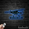 thumbnail image 4 of Handmadetneonsign Airplane Metal Wall Art Light, Plane Metal Sign Wall Decor, Pilot House Metal Decor 53961, 4 of 5