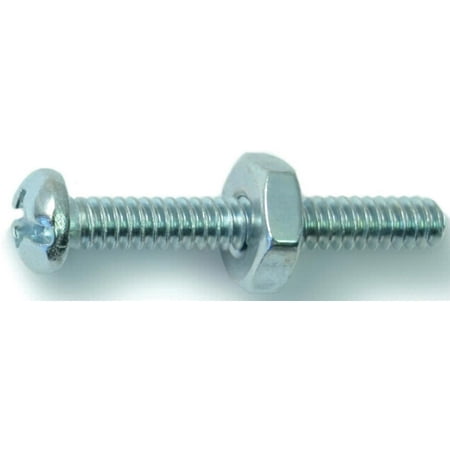 

#6-32 x 1 Zinc Combo Round Head Machine Screws (40 pcs.)