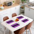 thumbnail image 3 of Purple Black Leopard Glitter Placemats Set of 4 Ombre Purple (Not Glitter) Table Place Mats Silver Fashion Placemat for Kitchen Dining Table 18"x12" Leopard Print Indoor Outdoor Decor Table Mats, 3 of 4