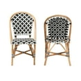 thumbnail image 3 of bali & pari Ambre Rattan French Provincial Dining Chairs, Set of 2, Natural Brown, 3 of 9