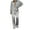 Gray, variant on Spring Tops for Women Womens Sets 2 Piece Outfits Two-Piece Women's Casual Solid Turn-down Collar Long Sleeve Shirt Tops And Trousers Set Suit