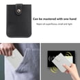 thumbnail image 4 of HOMEIORA 1pc Men & Women RFID Blocking Credit Card Holder Pocket Purse Case Security Wallet, Black, 4 of 7