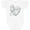 AA-White, variant on Lung Cancer Awareness White Ribbon Around Heart Boys or Girls Baby Bodysuit