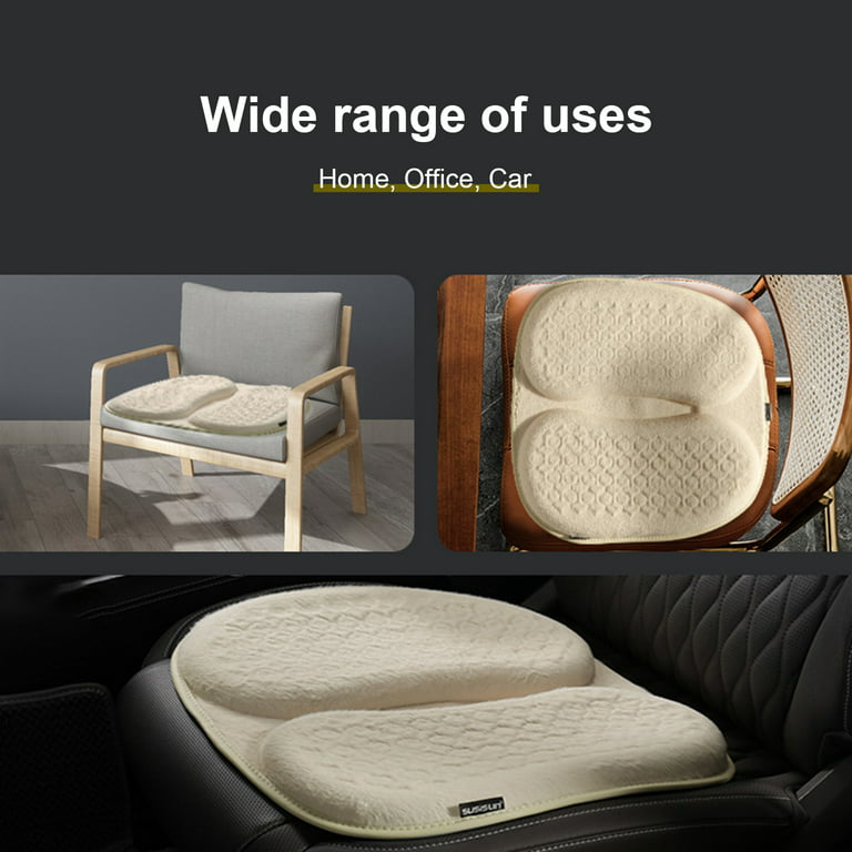 Car Seat Cushions High-Density Pad for Car Driver Seat Office Chair  Wheelchair Coccyx Support Hip, Nerve, Sciatica, Sacrum Back Pain Relief  Memory
