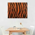 thumbnail image 2 of Zebra Print Fabric Abstract Fine Art Aesthetic Poster & Print Wall Painting for Home Decor 16x12in, 2 of 6