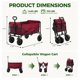 thumbnail image 3 of Carro utilitario plegable DUMOS 150 kg rojo, 3 of 7
