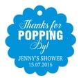 thumbnail image 1 of 100 PCS Personalized Baby Shower Favors Tags Custom Quote Thank You For Popping By Baby Shower Gift Hang Tags, 1 of 1