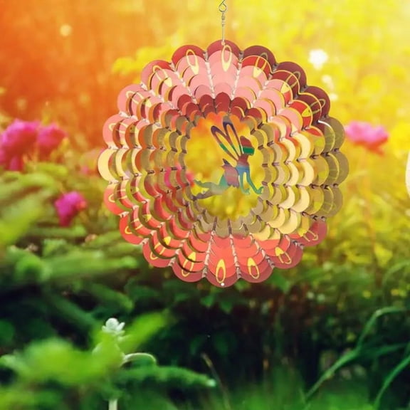 Wind Spinners Outdoor Wind Sculpture Decorative Small Angel Metal Sculptures for Yard Garden Balcony Decoration