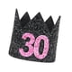 thumbnail image 5 of KAKOWELY Sombreros de corona para adultos con purpurina para fiesta de cumpleaños número 30, mini sombreros, decoraciones para fiestas de cumpleaños, accesorios - Estilo D, 5 of 5