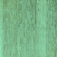 thumbnail image 1 of Ahgly Company Indoor Square Solid Turquoise Blue Modern Area Rugs, 5' Square, 1 of 4