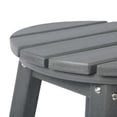 thumbnail image 6 of Costaelm Paradise 24" HDPE Round Outdoor Patio Counter Height Bar Stool, Gray, 6 of 8