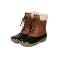 thumbnail image 5 of New Women Two Tone Faux Shearling Lined Lace Up Duck Boot - 17990 By Yoki, 5 of 6