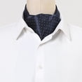 thumbnail image 5 of Corbata De Moño Con Lunares Corbata De Ascot Corbata De Fiesta Formal Para Hombre Azul Marino Talla única, 5 of 5