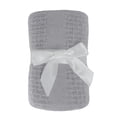 thumbnail image 3 of LR Home Gray Solid Cotton Lightweight Throw Blanket, 50" x 60", 3 of 7