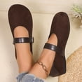 thumbnail image 4 of Coffee Women'S Shallow Mouth Slip-On Shoes Boasting Flat Sole Muted Hue For Casual Outfits, 4 of 9