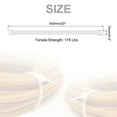 thumbnail image 2 of Unique Bargains 100pcs 20' 176 Lbs Cable Zip Ties Self-Locking Extra Long Nylon Cable Tie Wraps 3/8' for Cord Management, White, 2 of 6