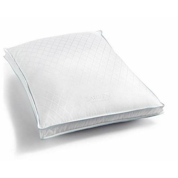 Ralph Lauren White Pillow Standard Extra Firm Density Bronze Comfort