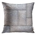 thumbnail image 1 of BSDHOME Brown Panel Old Rustic Metal Plates with Rivets Gray Steel Pillow Case 20x20 Inches Pillowcase, 1 of 1