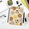 thumbnail image 2 of FMSHPON Sport Balls Clipboard Hardboard Wood Nursing Clip Board and Pull for Standard A4 Letter 13x9 inches, 2 of 6